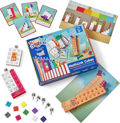 Mathlink Cubes Numberblocks 11-20 Activity Set, 30 Preschool Learning Activities