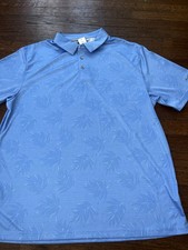 Ben Hogan Performance Short Sleeve Polo Golf Shirt Size XL Palm Leaf