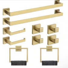 YSQCAR 10-Piece Bath Hardware Set with Towel Ring Toilet Paper Holder Towel Hook