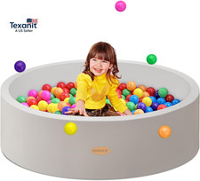 Baby Ball Pit 47.2" Soft round Memory Foam Ball Pits NOT Included Balls Indoor O