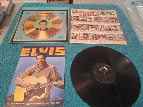 Elvis' Golden Records Vol. 3 ( LSP-2765) PLUS MEGA RARE FULL COLOR FOLIO WITH...