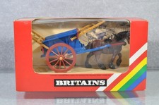CC016 Britains "Farm" #9499 1:32 Tumbrel Cart - rare brown plastic horse A+/a