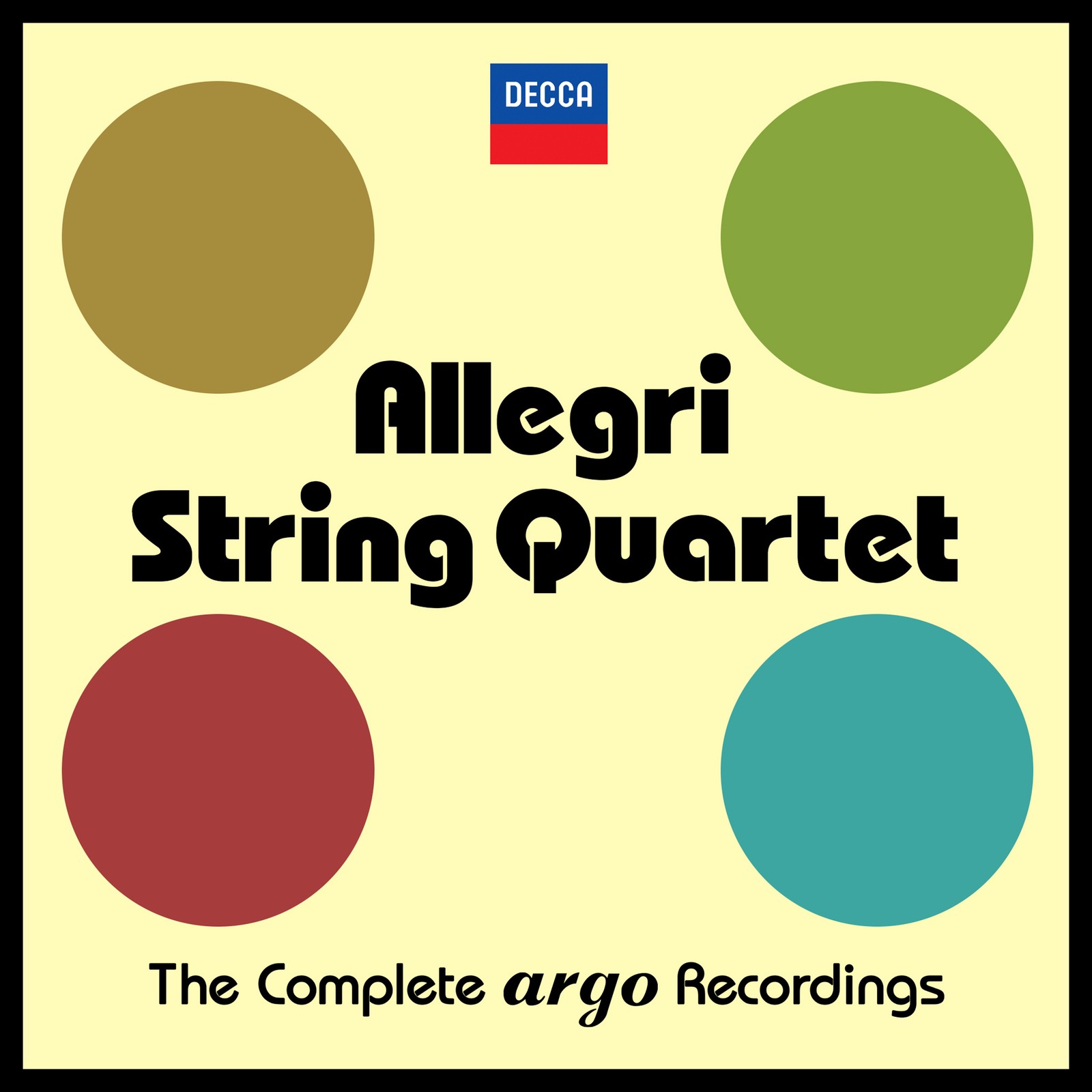 Allegri String Q Струнный квартет Аллегри: Полное исполнение Argo Reco (CD) (ИМПОРТИРОВАНО из Великобритании)
