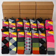 57 Pairs Wholesale Closeout Lot Women Assorted Designs Novelty Knee High Socks