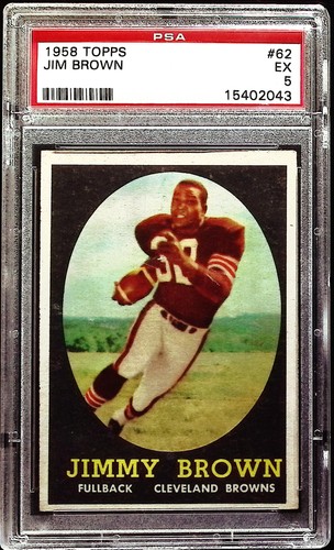 1958 Topps Jim Brown #62 RC PSA 5