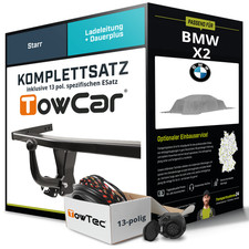 Für BMW X2 Typ U10 Anhängerkupplung starr +eSatz 13pol 11.2023-jetzt NEU
