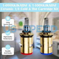 1 pair Chicago Faucets 1-099XKJKABNF Ceramic Quaturn Hot Cold Cartridges