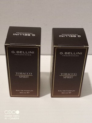 2 X G.Bellini Fragrance TOBACCO SPIRIT Eau De Parfum - For Men - 50ml x 2