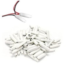 100pcs Dry B-Connector Wire Telephone Alarm Wire Crimp Beanies Splices White