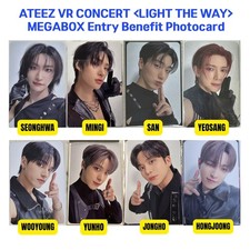 ATEEZ X MEGABOX VR CONCERT "LIGHT THE WAY" Entry Benefit Photocard POB (1st Week