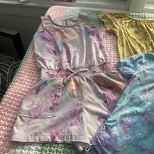 Lot Girls 12/14 14/16 Summer Clothes Justice Romper, Peasant Blouse Swim Coverup