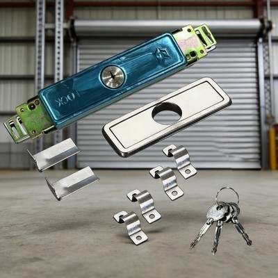 Iron Roller Gate Lock Simple Installation Antitheft Rolls Up Door Lock Hardware