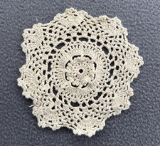 Vintage Crochet Lace Doilies Lot Handmade Cotton Table Decor Set Spiral Floral