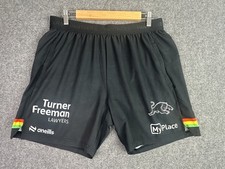 Penrith Panthers Player Issued Rugby Shorts Men Large Black NRL Match Worn Footy