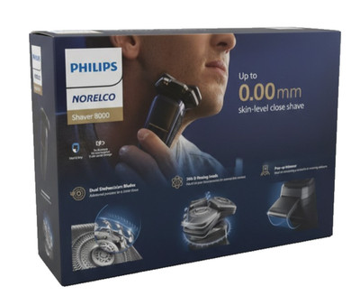 Philips Norelco Shaver 8000 SenseIQ S8696/86 Wet Dry 3 Head Rotary Electric Razo