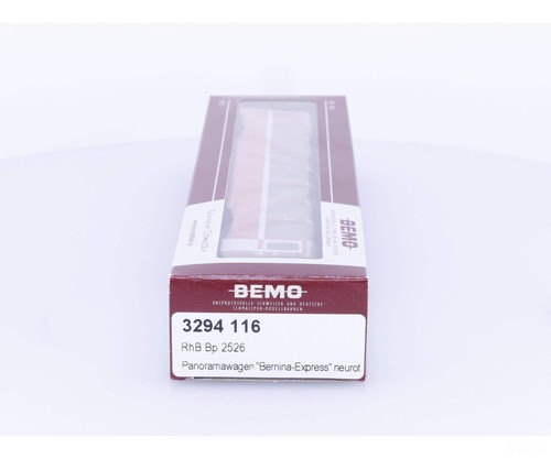 Bemo 3294116 HOm RhB 2nd Class Panoramawagen Bernina-Express Bp2526 | Condition: Used