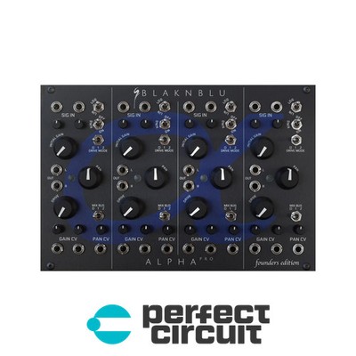 Blaknblu Alpha Pro Quad VCA + Mixer + Overdrive EURORACK NEW PERFECT CIRCUIT