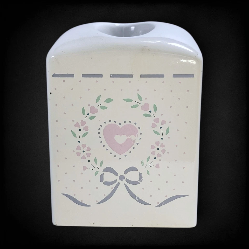 Vintage Saturday Knight Malmite Caixa de Tecido Capa Corações Arcos Cottagecore Anos 90 - Imagem 3 de 4