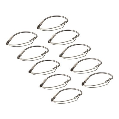 10pcs Wacky Worm Weedless Wide Gap Fishing Hooks High Carbon Steel Hook Bass