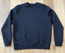 BYLT Sweatshirt Mens Medium Black Crewneck Pullover Solid Workout Casual
