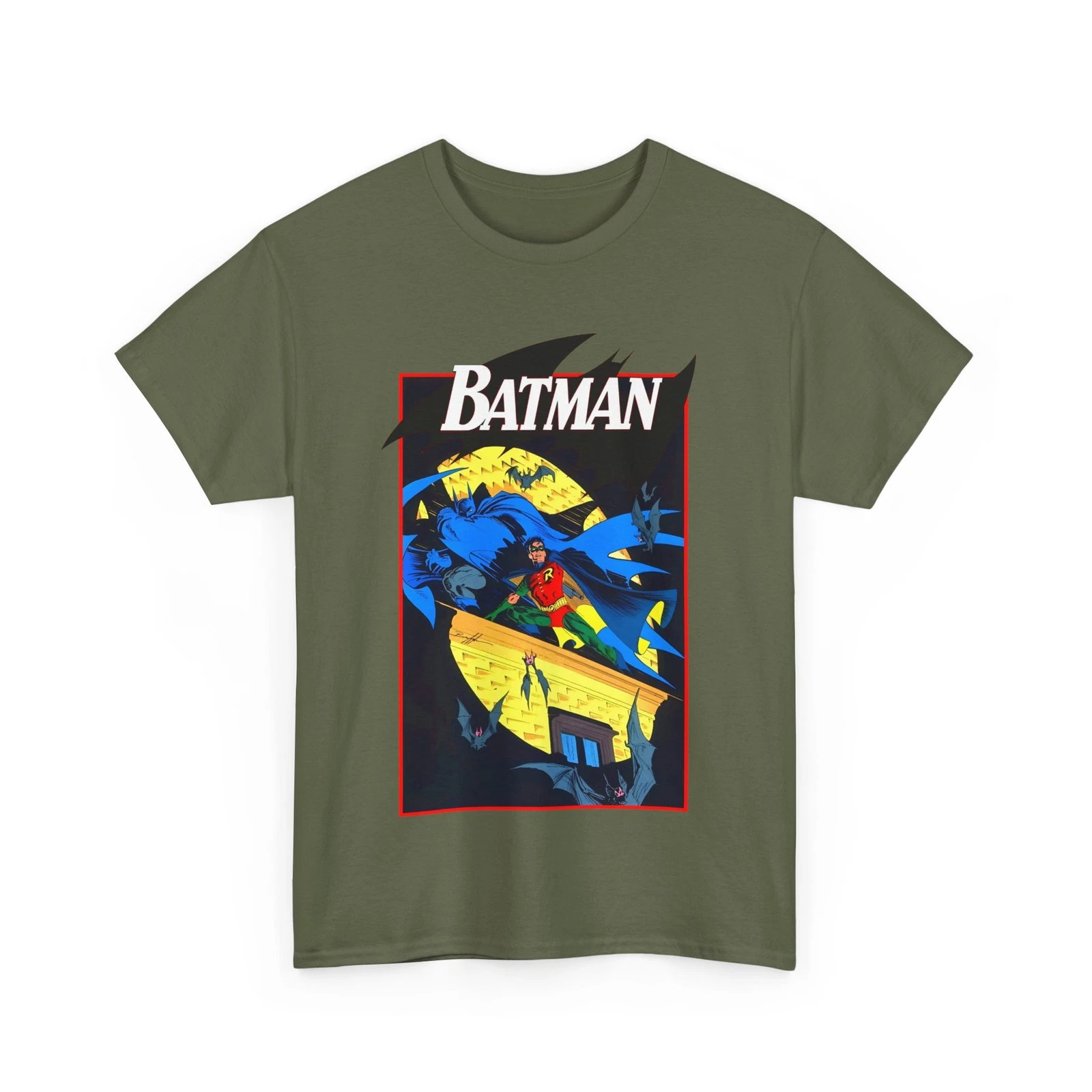 Batman & Robin T-Shirt - Norm Breyfogle Art - DC Comics - Dynamic Duo - Gotham