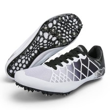 Men Women Kids Track  Field Shoes Professional 8 Spikes Sprint Running Racin...