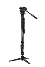 Benro Connect Video Monopod with S2 PRO Flat Base Fluid Video Head Head Mounts