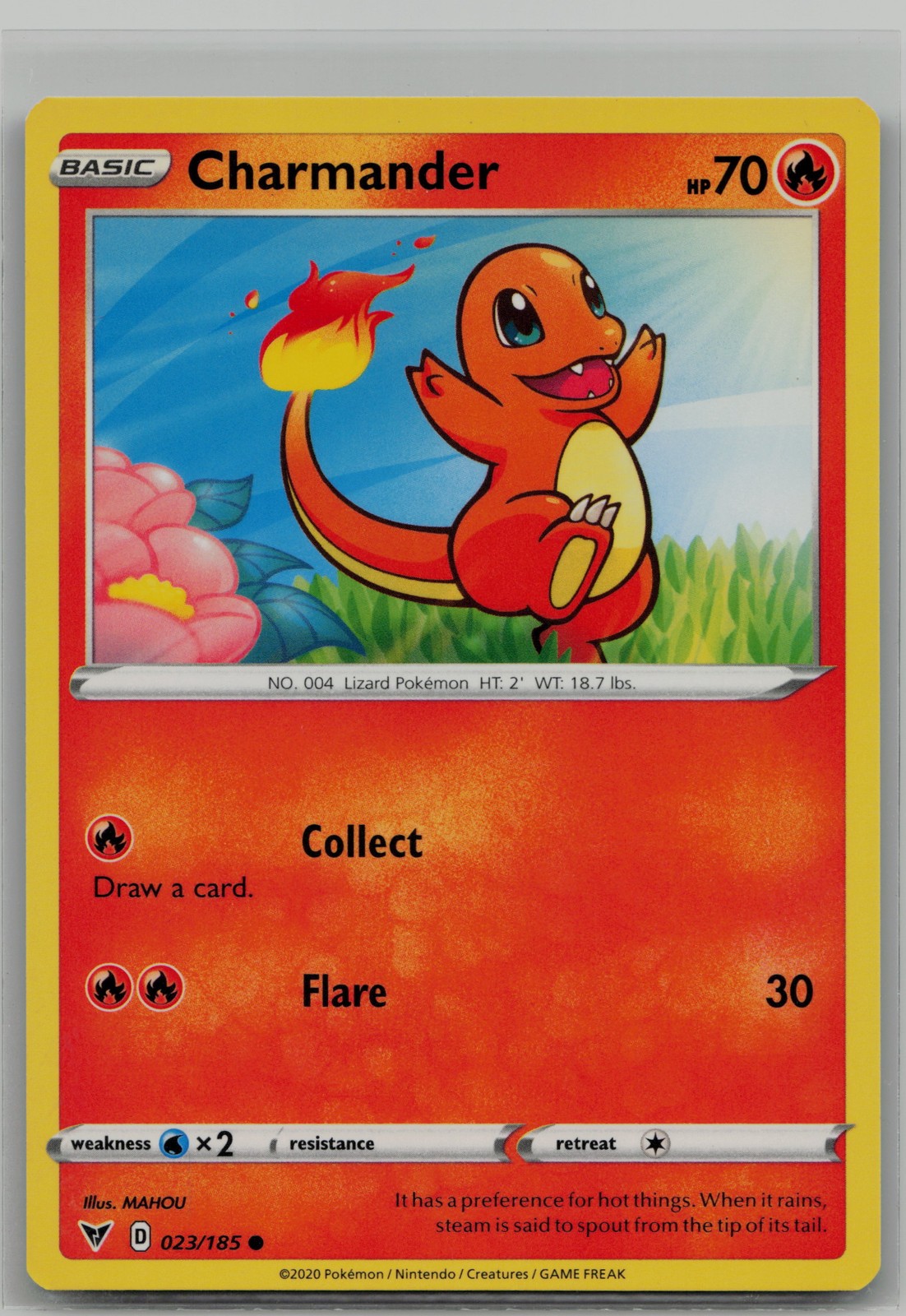 Charmander Common SWSH04: Vivid Voltage 023/185 NM