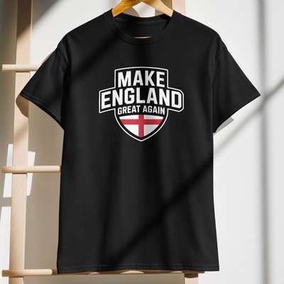 MEGA, England Flag, Nigel Farage, Protest T-Shirt, Reform UK, Tommy Robinson