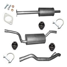 Komplett Auspuff 3-teilig für Ford Focus III Turnier 1.0 Ecoboost + Montageware