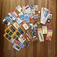 Vintage Sewing Notions Estate Lot - Singer Ne...