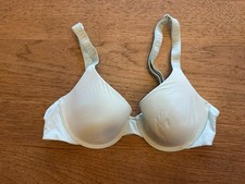 Victoria's Secret Mint Gold Love Logo 36D T-Shirt Lightly Lined Demi Bra VS 