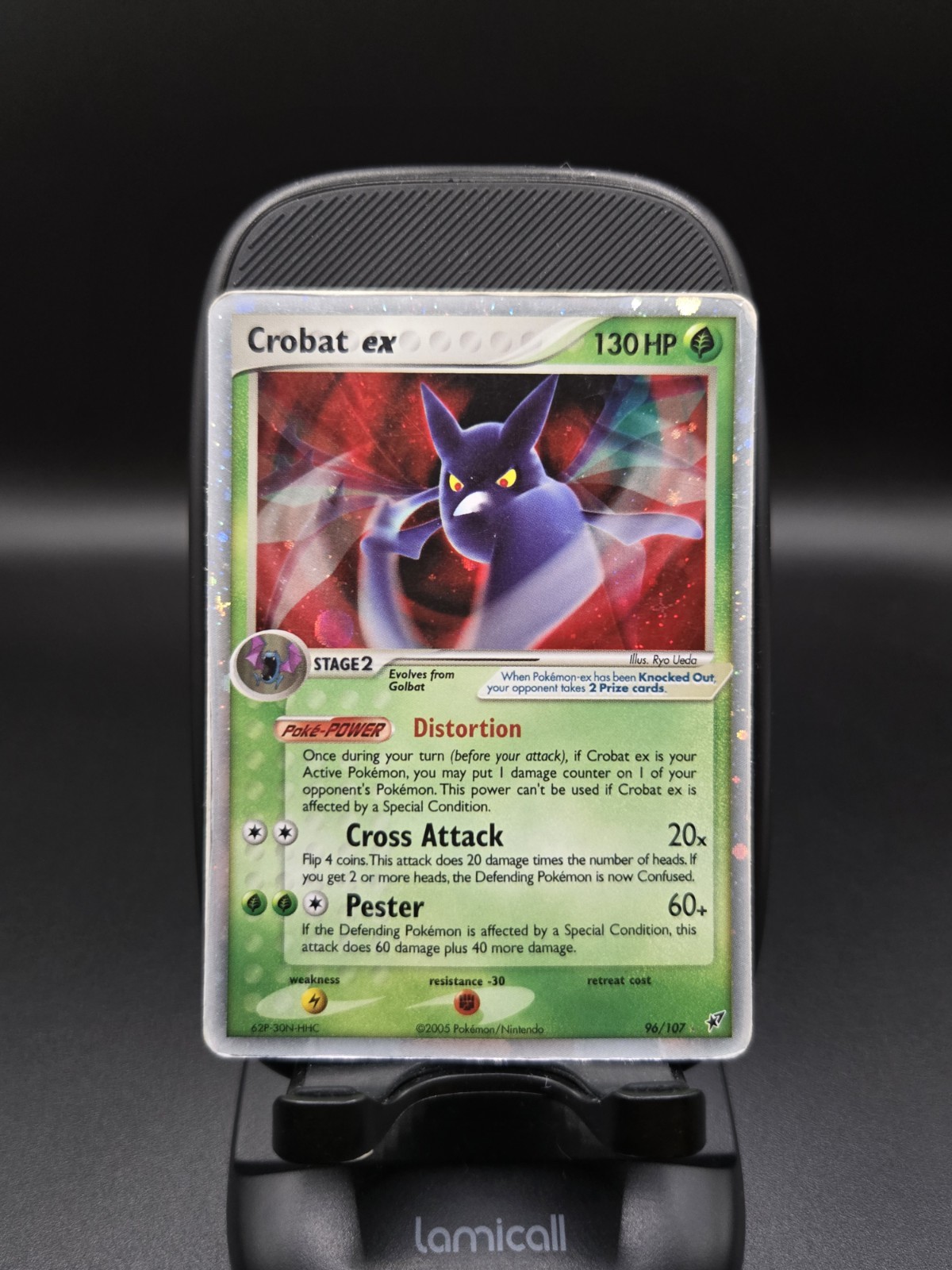 2005 Pokémon TCG Crobat ex 96/107 EX Deoxys Rare MP-HP