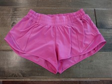 LULULEMON Women's EUC Hotty Hot sonic pink LR Low Rise 2.5" athletic shorts - 6
