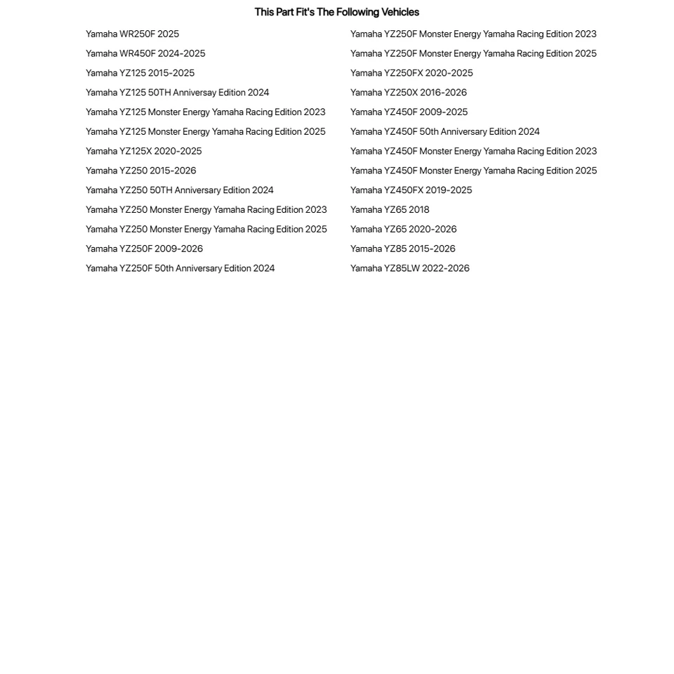 Tusk Clutch Lever Factory Cable Polished For Yamaha YZ250 2015-2026 - Image 2 of 2