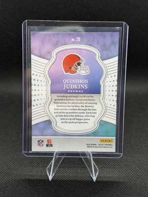 2025 Panini Select Certified Rookie Quinshon Judkins #20 Cleveland