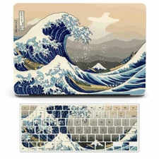 Kanagawa Wave Painting Hard Case For Macbook M2 Air 13 11 12 Pro 16 14 15 inch
