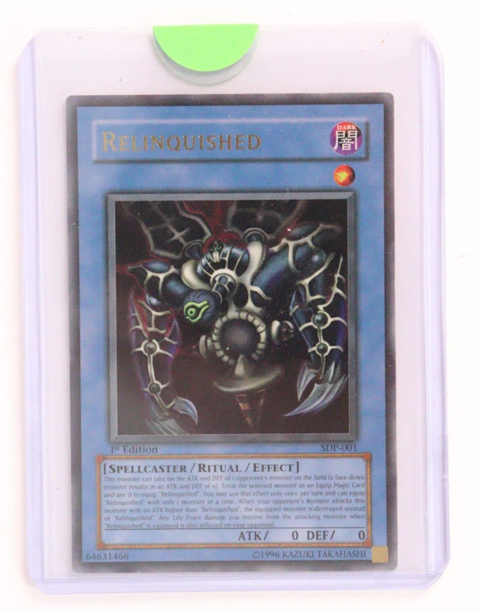 relinquished yugioh card value MC1-EN003 Limited Edition Secret Rare Near Mint equip that target to an Eyes Restrict Fusion Monster or Relinquished you control Relinquished Anima - Yu-Gi-Oh! Review