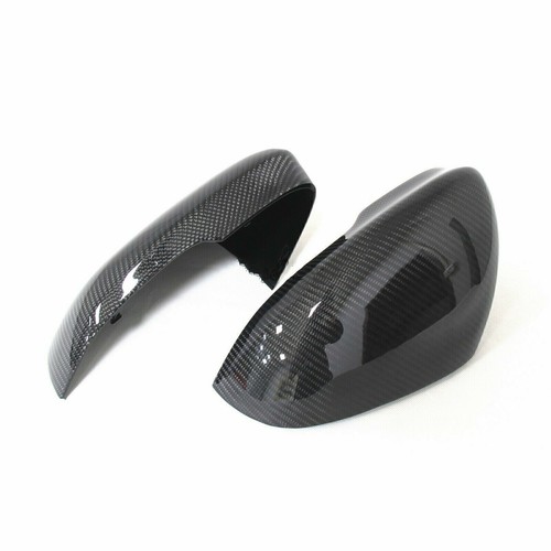 2PCS Replacement Carbon Fiber Mirror Cap Cover For Jaguar XK XF XJ XKR XE 2009+ - Picture 4 of 6