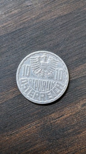 1979 Österreich 10 Groschen Münze Republik Österreich Kaiseradler, KM#2878 - Bild 2 von 2