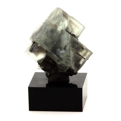 Steine und Mineralien. Grüner Fluorit. 34,4 ct. Massif des Aravis, Haute-Savoie,