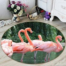 3D Pink Flamingos S156 Animal Non Slip Rug Mat Elegant Photo Carpet Sunday