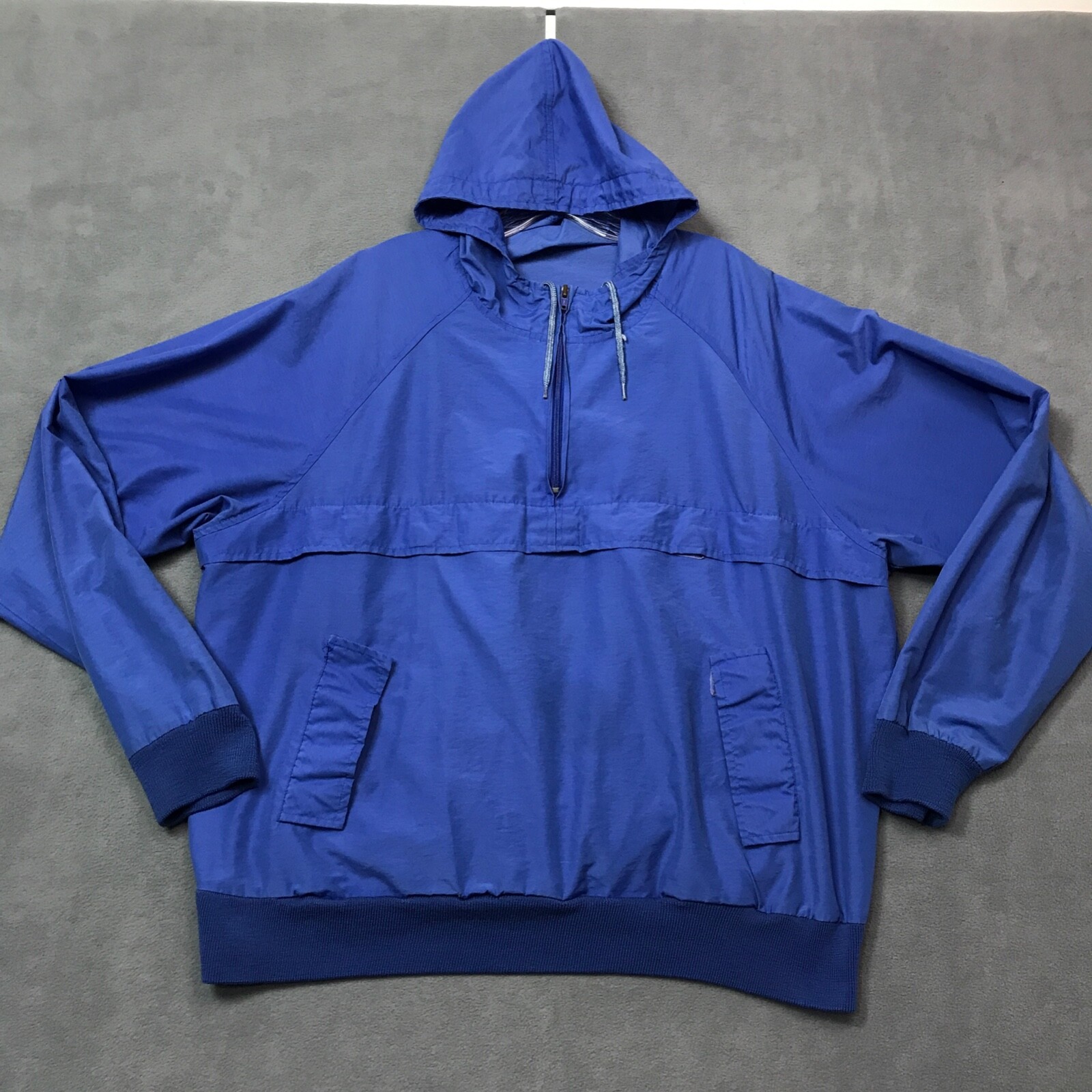 Vtg Lands End Windbreaker Anorak Men Jacket XL Lightw… Gem