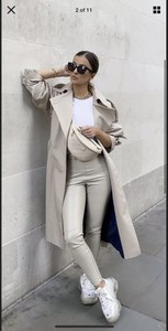 cream leggings zara