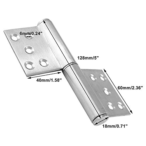 5 Inch Heavy Duty Lift Off Hinges 304 Stainless Steel Detachable Door Hinge w... eBay