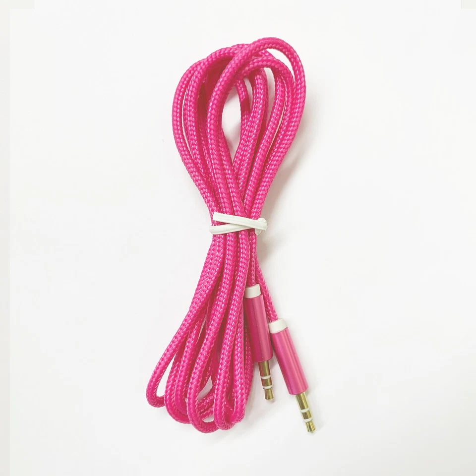 Aux Cord 3.5mm Braided 3ft Male Auxiliary Case Friendly For Car Headphones - Image 4 of 4