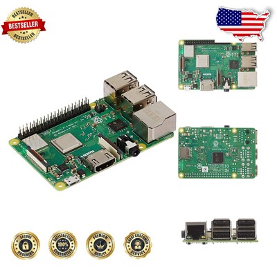 Lightweight Raspberry Pi 3B+ with 1GB RAM & Bluetooth - DIY Maker Essential