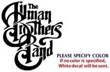 Allman Brothers Metal Graphic Die Cut decal sticker Car Truck Boat Window 16"