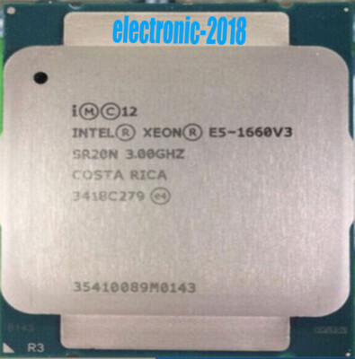 Intel Xeon e5-1660 v3 sr20n 3.0ghz 8-core 20mb 140w lga2011-3 CPU processor