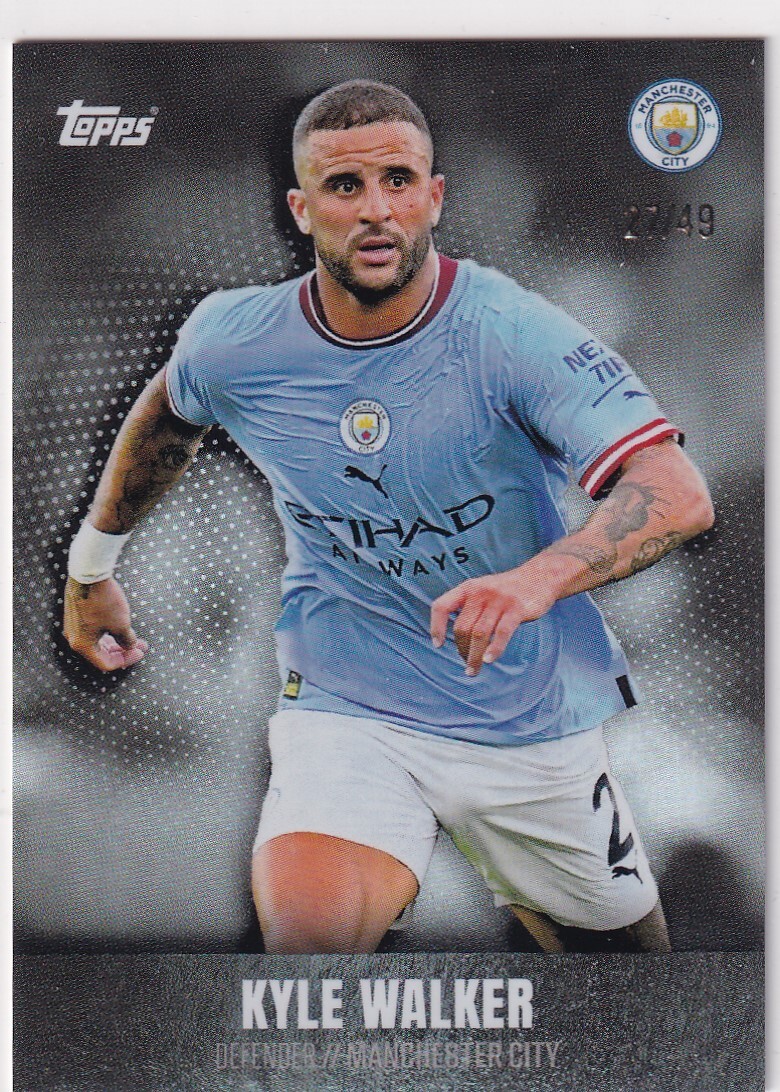 Topps Manchester City Team-Set 2022-2023 Kyle Walker Black